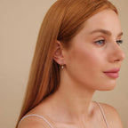 Classic Diamond Hoop Earrings