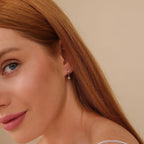 Classic Diamond Hoop Earrings