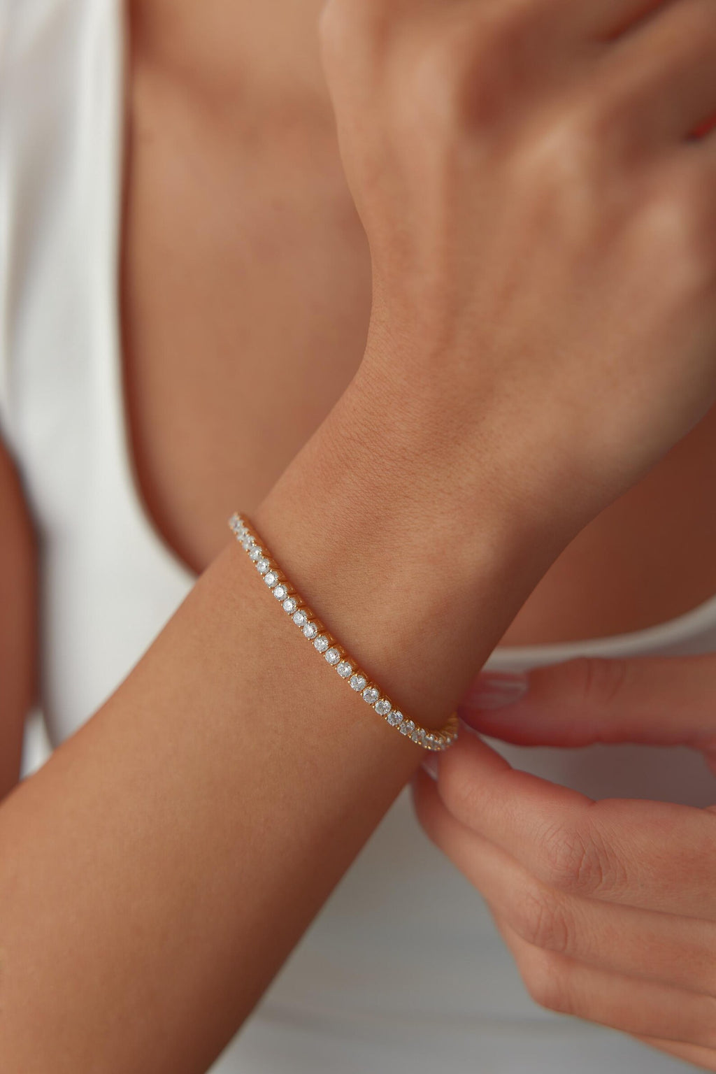 Classic Round Diamond Tennis Bracelet