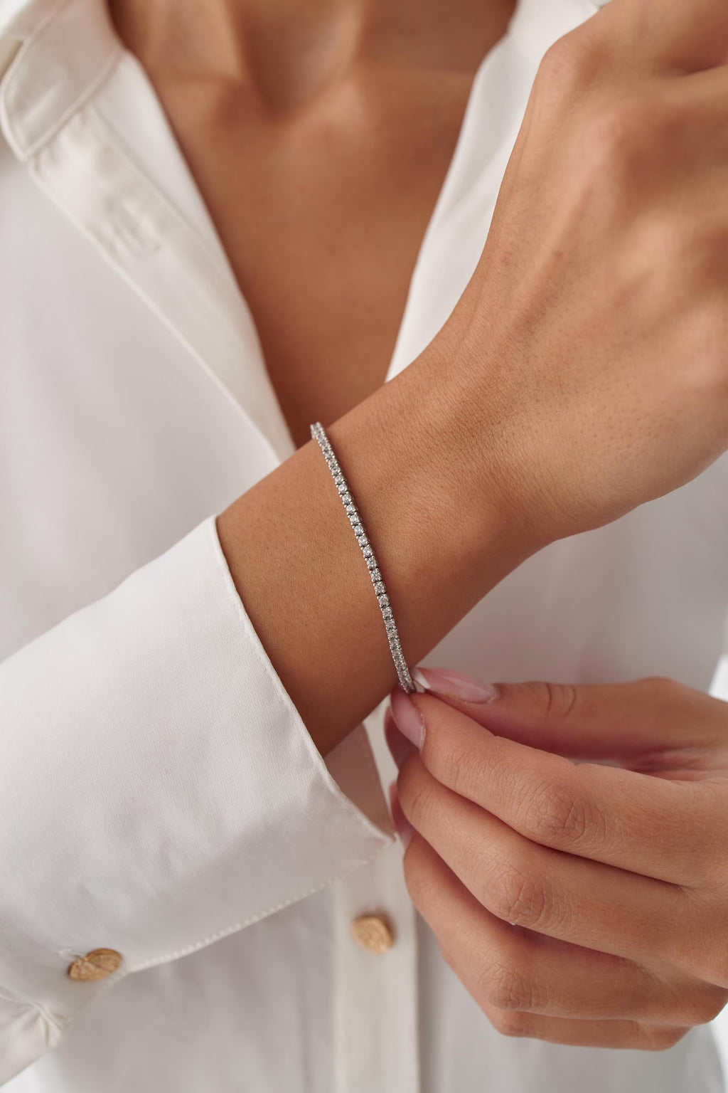 Classic Round Diamond Tennis Bracelet