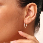 Classic Shared Prong Half Hoops
