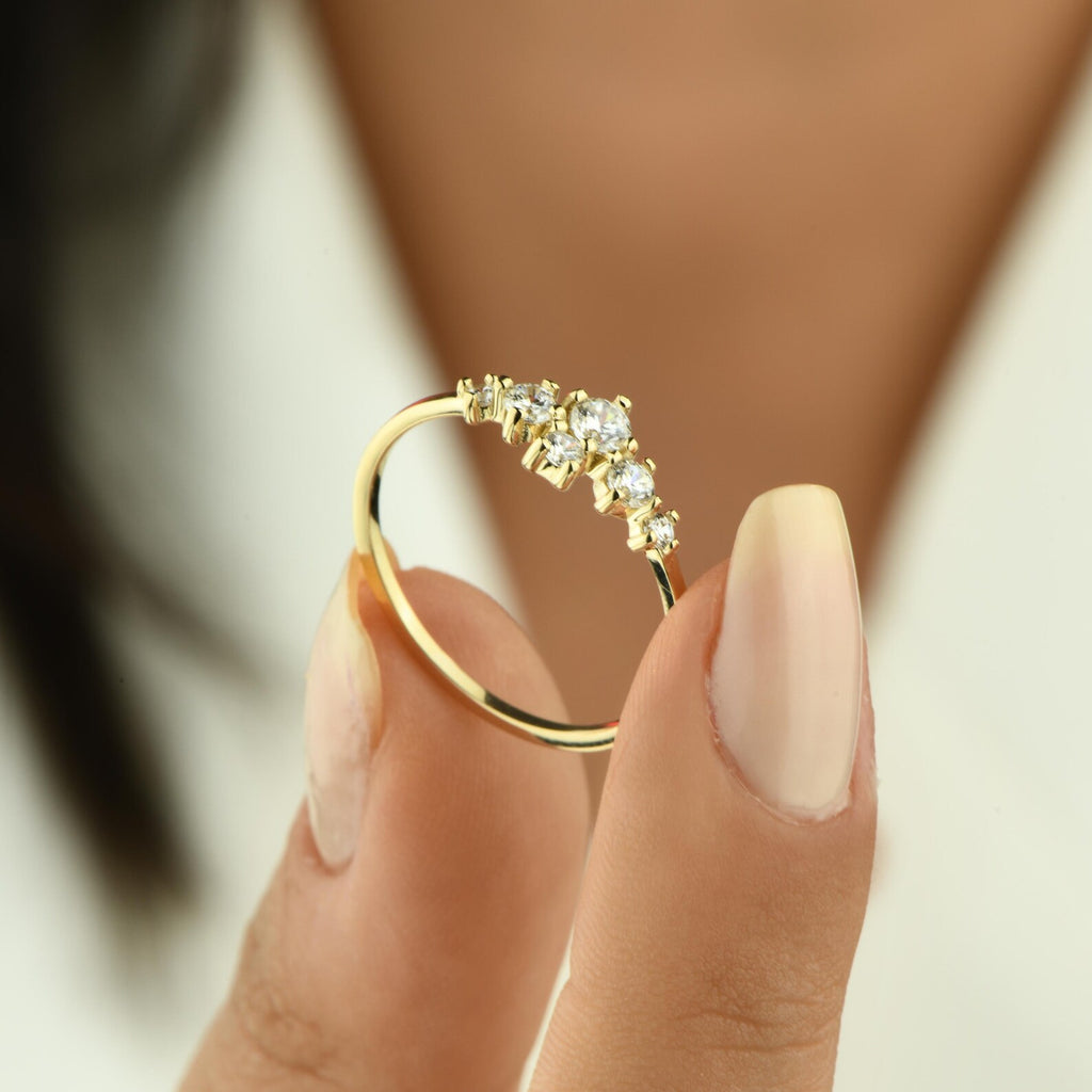 Cluster Diamond Ring
