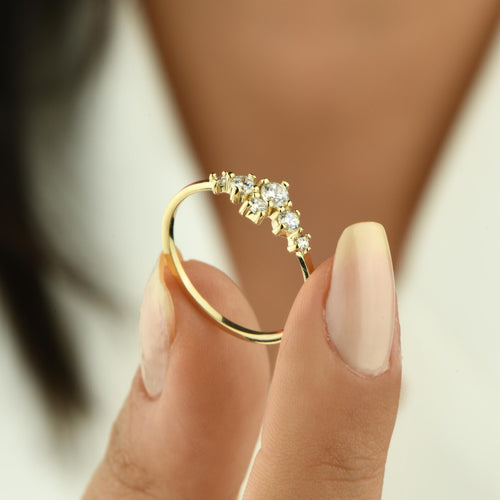 Cluster Diamond Ring