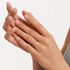 Cross Inside Heart Ring