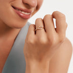 Cross Inside Heart Ring