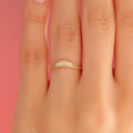 Curve Diamond Ring