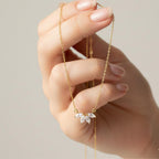 Dainty Marquise Drop Necklace