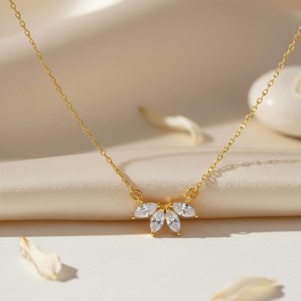 Dainty Marquise Drop Necklace