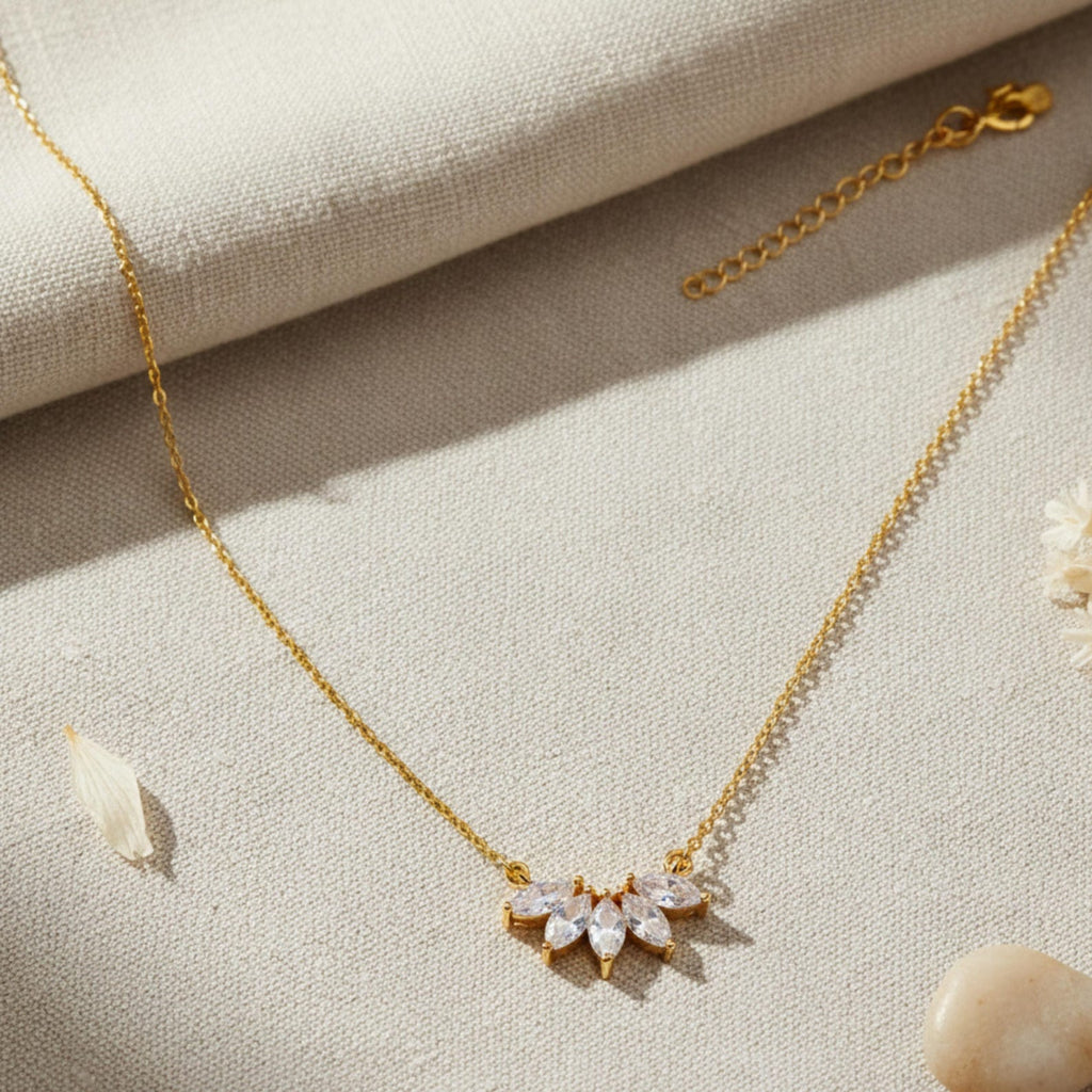Dainty Marquise Drop Necklace
