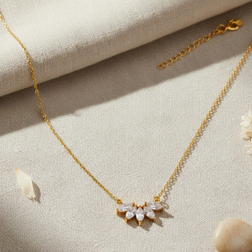 Dainty Marquise Drop Necklace