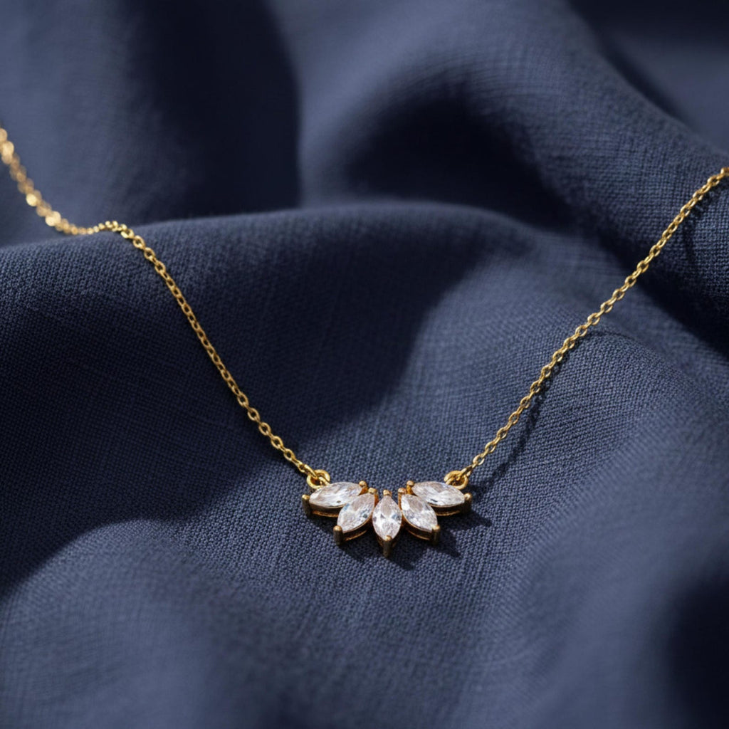 Dainty Marquise Drop Necklace