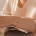 Dainty Round Diamond Station Bracelet