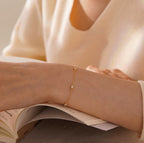 Dainty Round Diamond Station Bracelet