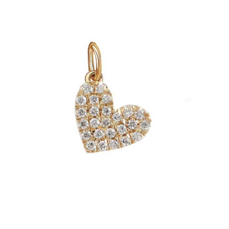 Delicate Diamond Heart Necklace