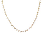 Delicate Floating Diamond Tennis Necklace