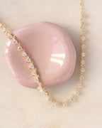 Delicate Floating Diamond Tennis Necklace