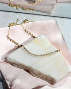 Delicate Floating Diamond Tennis Necklace