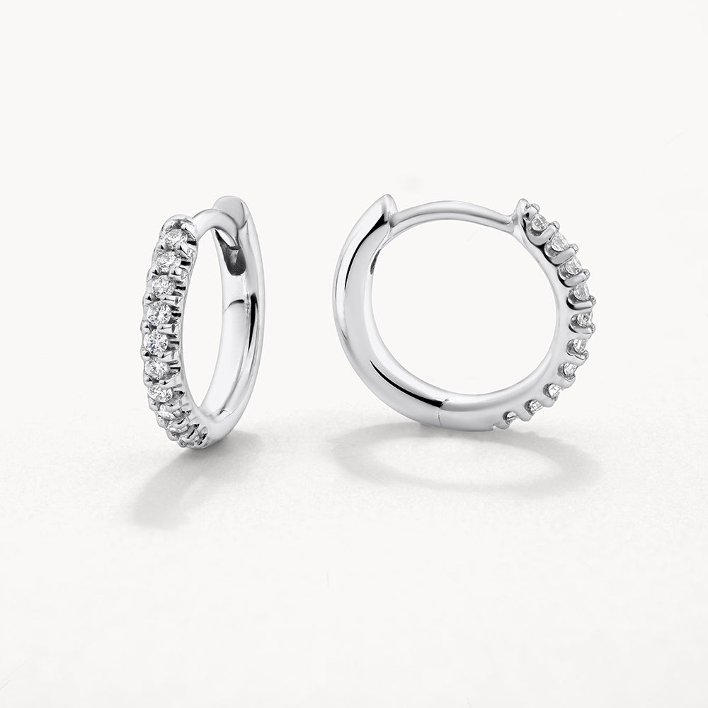Demi Diamond Huggie Earrings