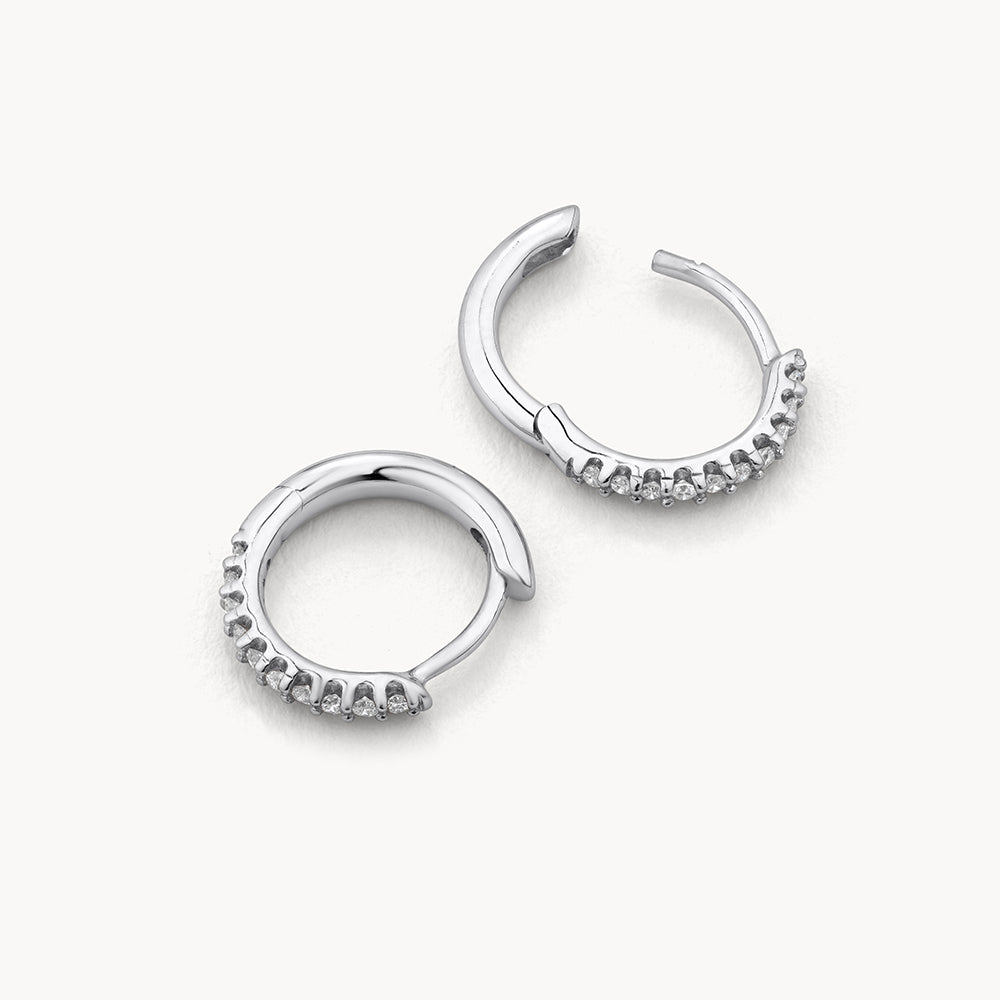Demi Diamond Huggie Earrings