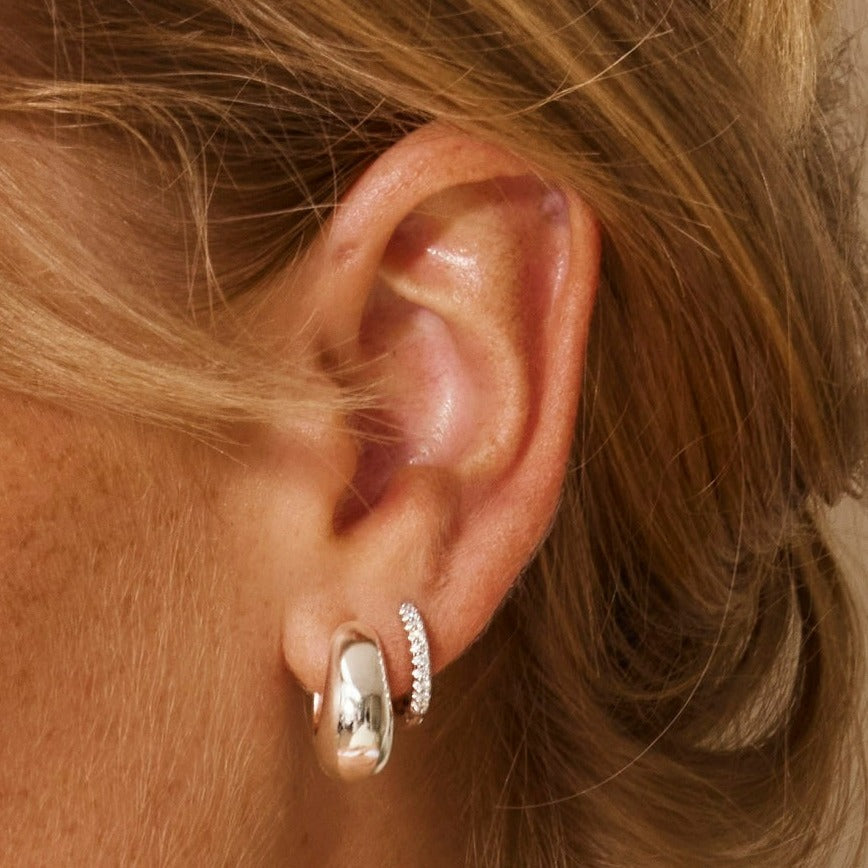 Demi Diamond Huggie Earrings