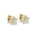 Diamond Bloom Flower Studs