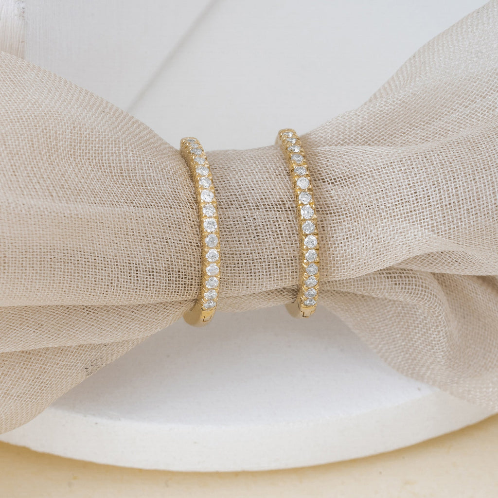 Diamond Eternity Hoops