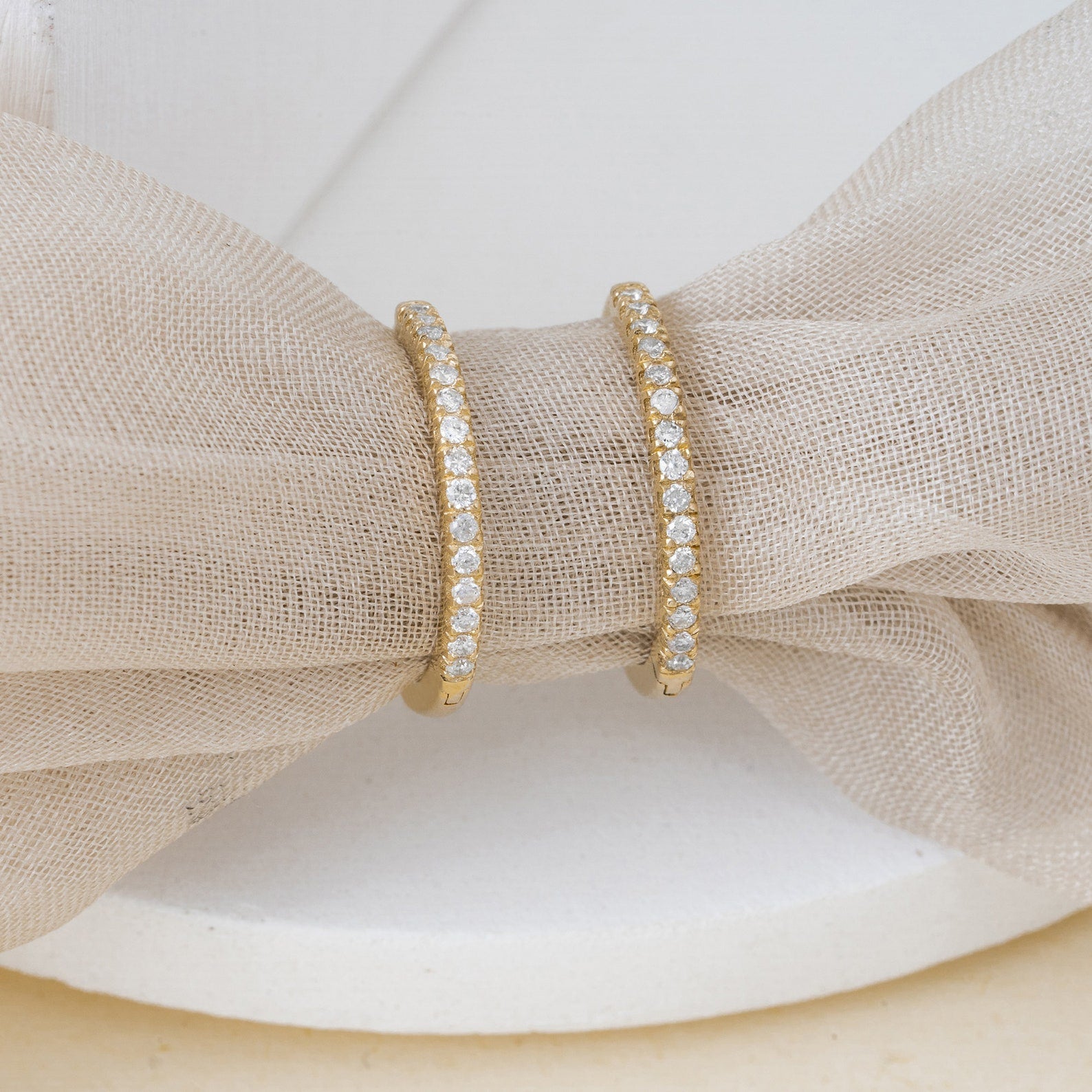 Diamond Eternity Hoops