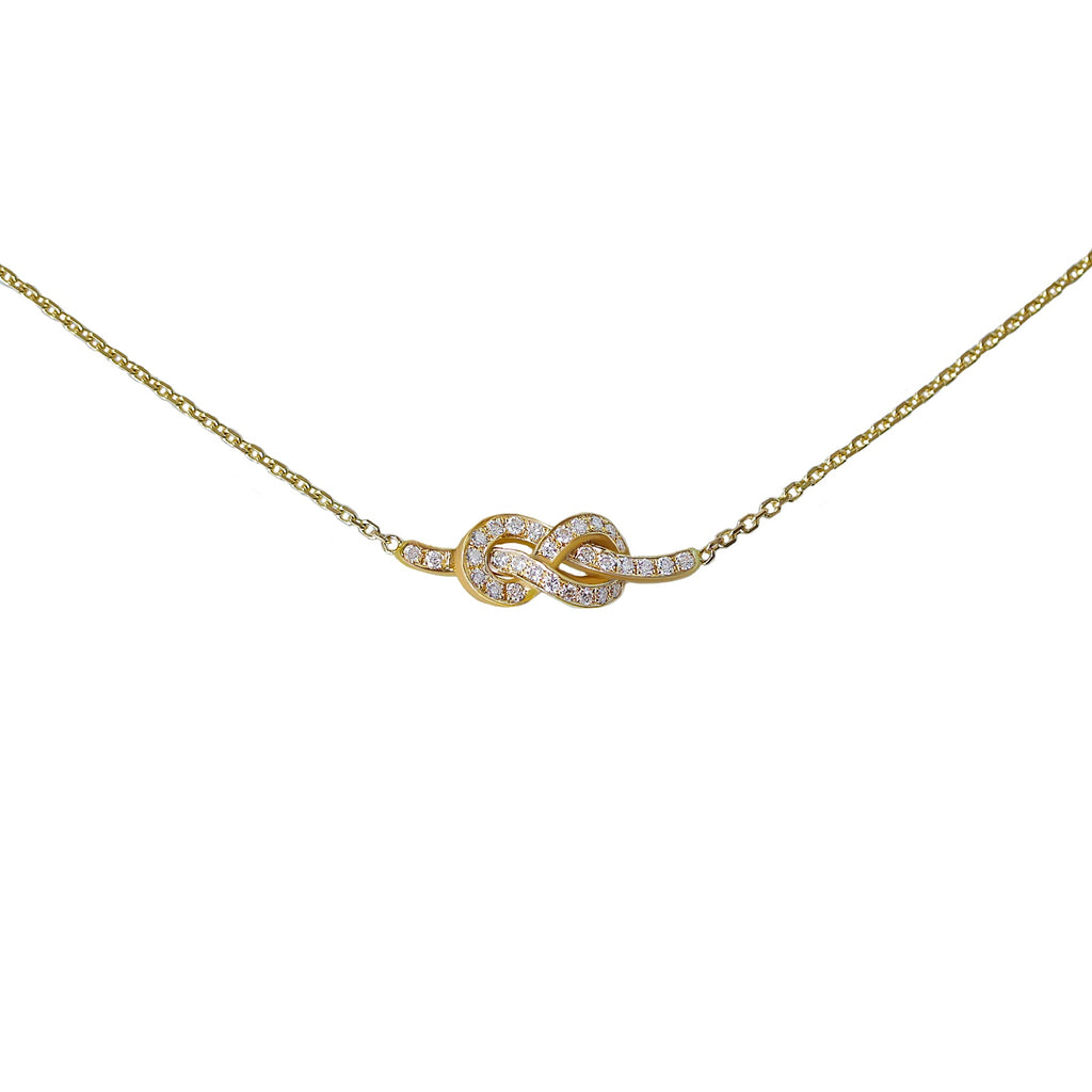 Diamond Infinity Love Knot Necklace