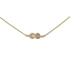 Diamond Infinity Love Knot Necklace