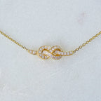 Diamond Infinity Love Knot Necklace