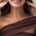 Diamond Knot Pendant Necklace