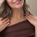 Diamond Knot Pendant Necklace