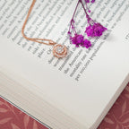 Diamond Knot Pendant Necklace