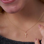 Divine Cross Heart Pendant Necklace