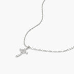 Divine Cross Heart Pendant Necklace