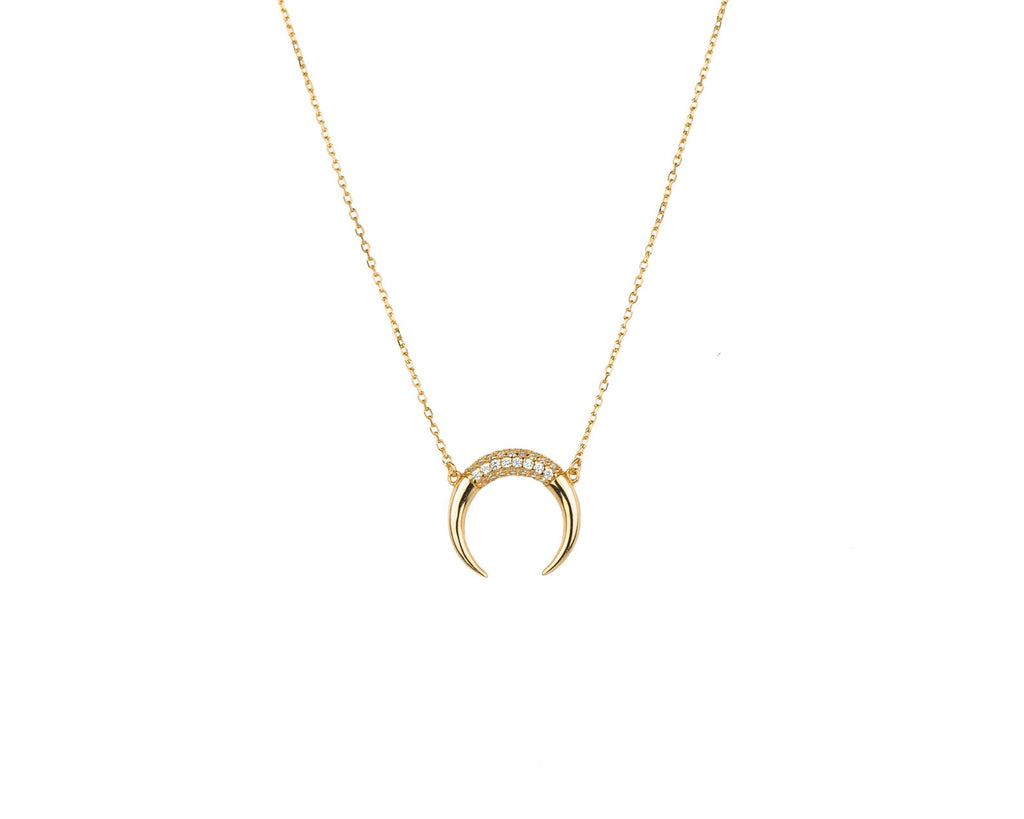 Double Horn Necklace