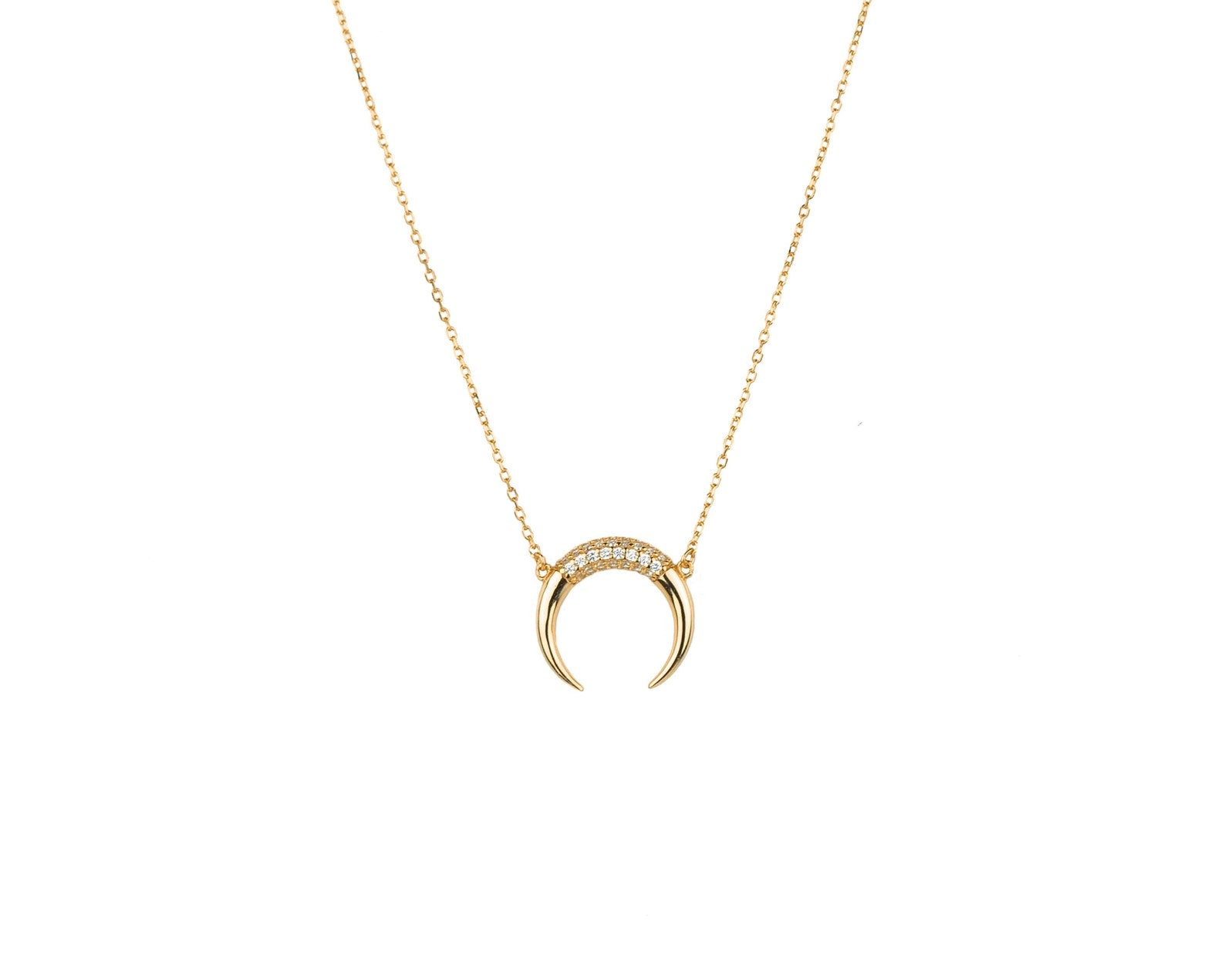 Double Horn Necklace