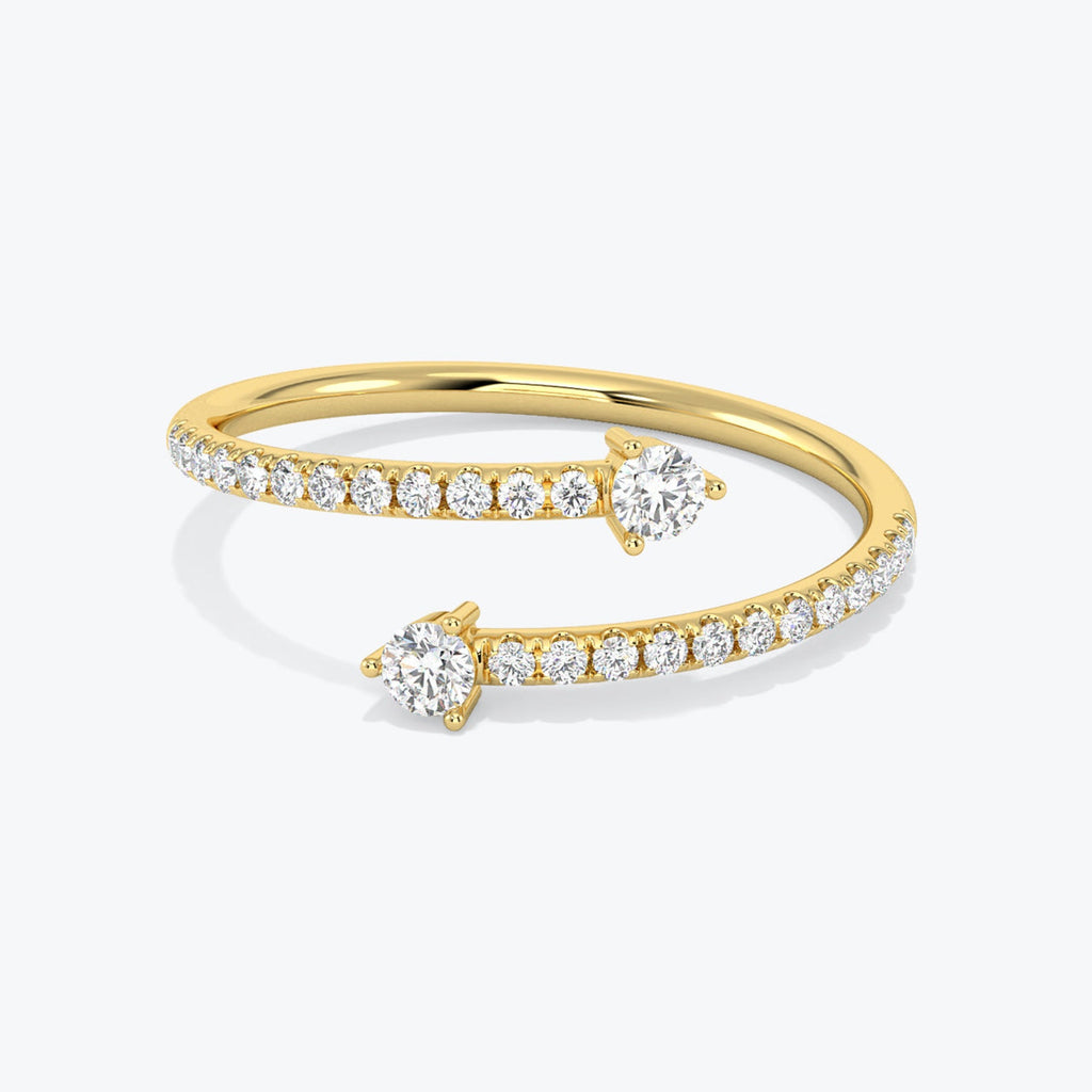 Duo Diamond Wrap Ring