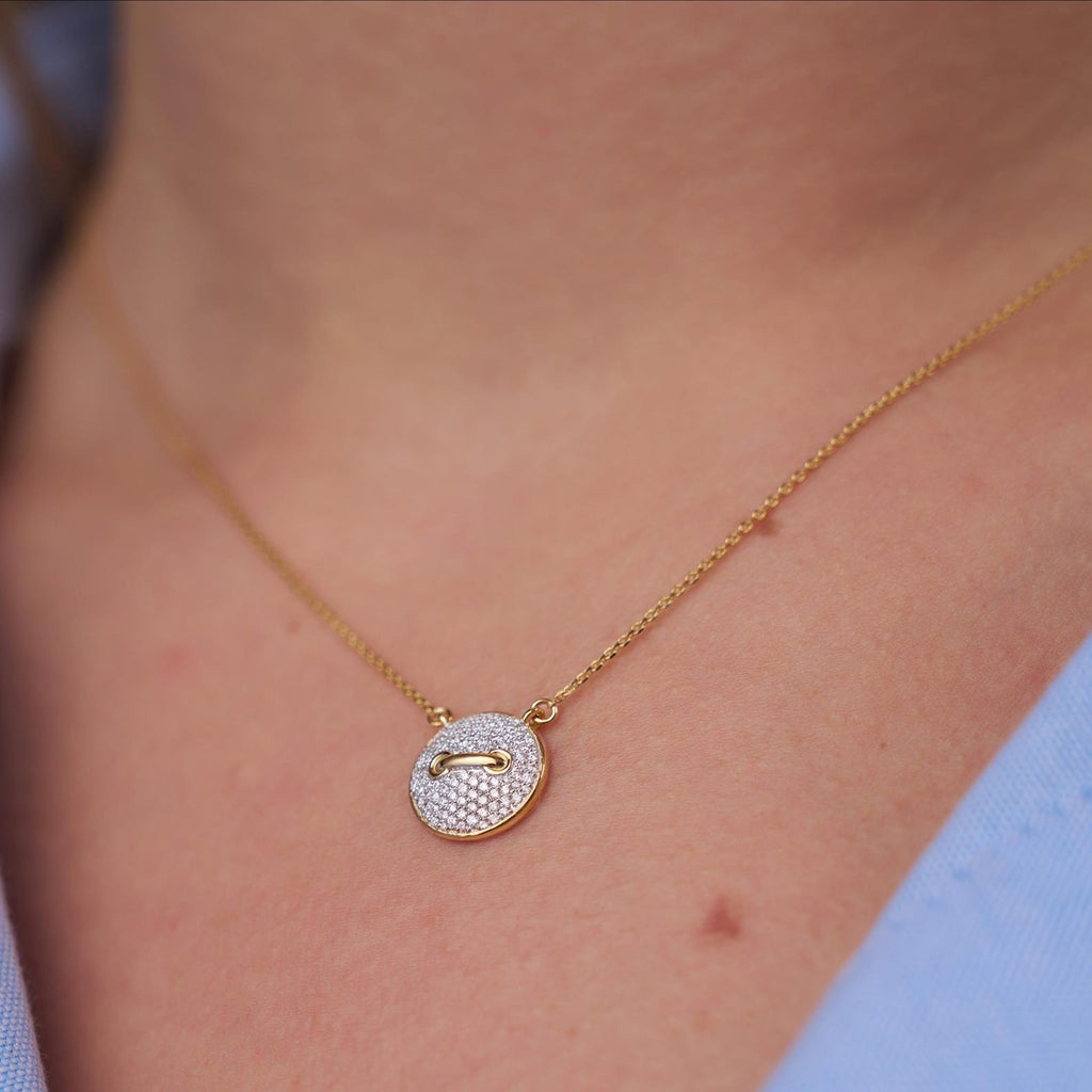 Eclipse Pavé Diamond Necklace