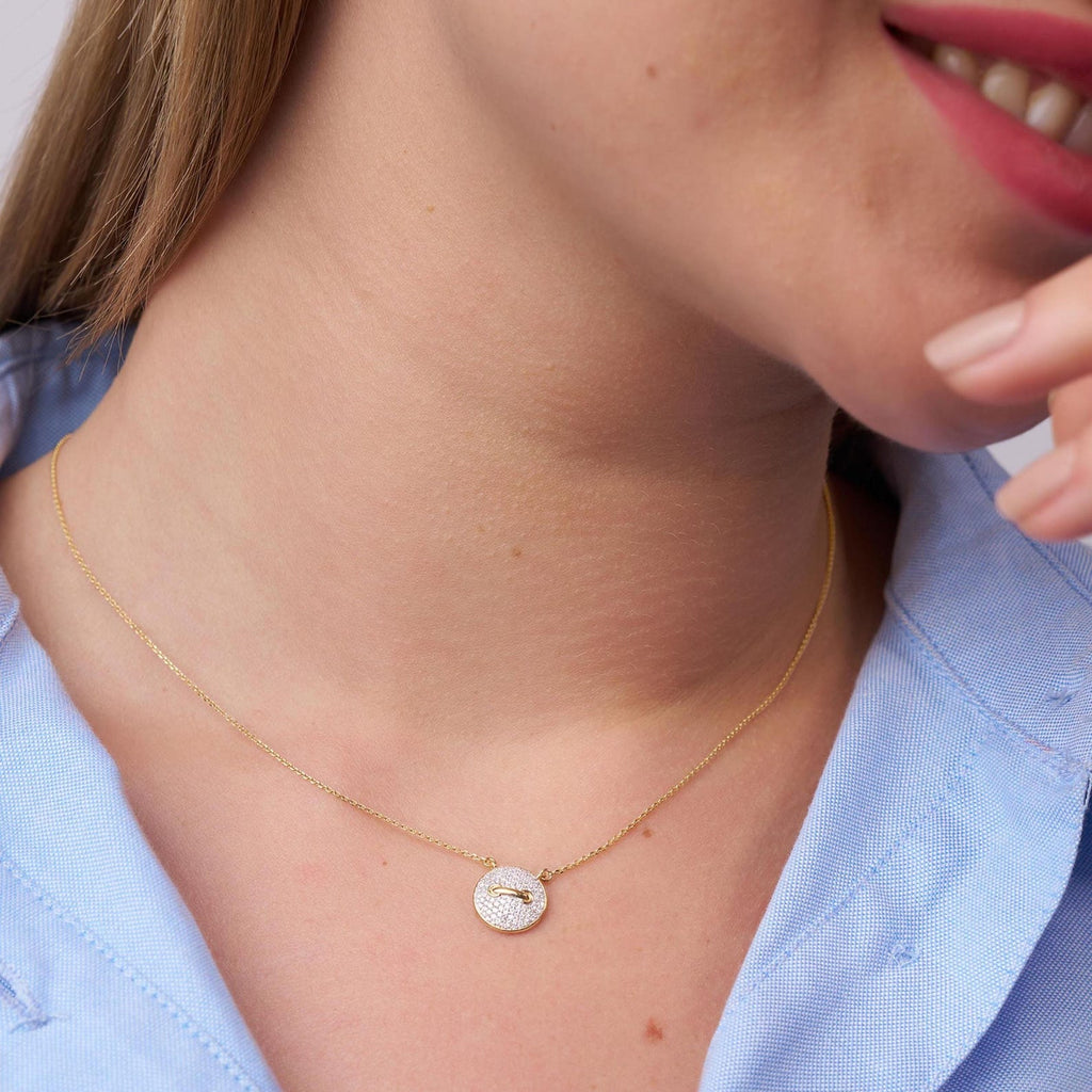 Eclipse Pavé Diamond Necklace