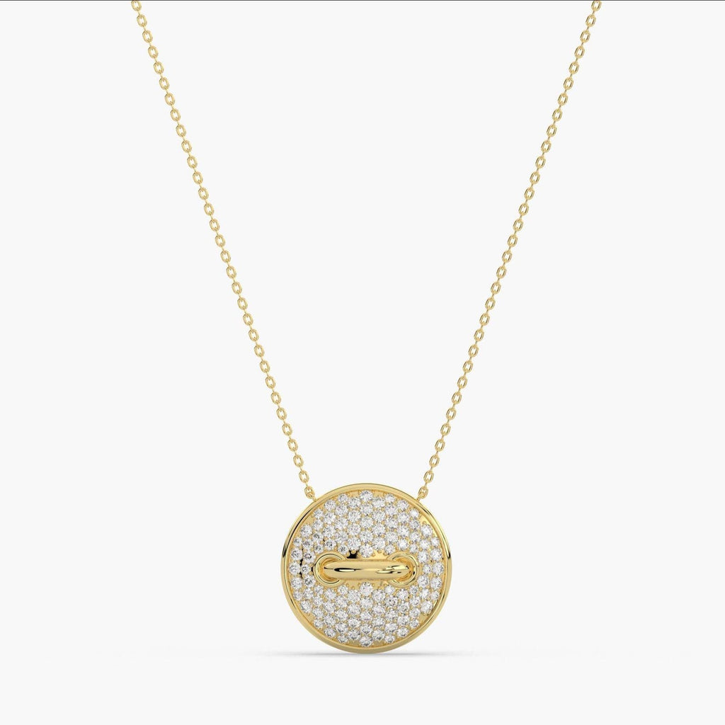 Eclipse Pavé Diamond Necklace