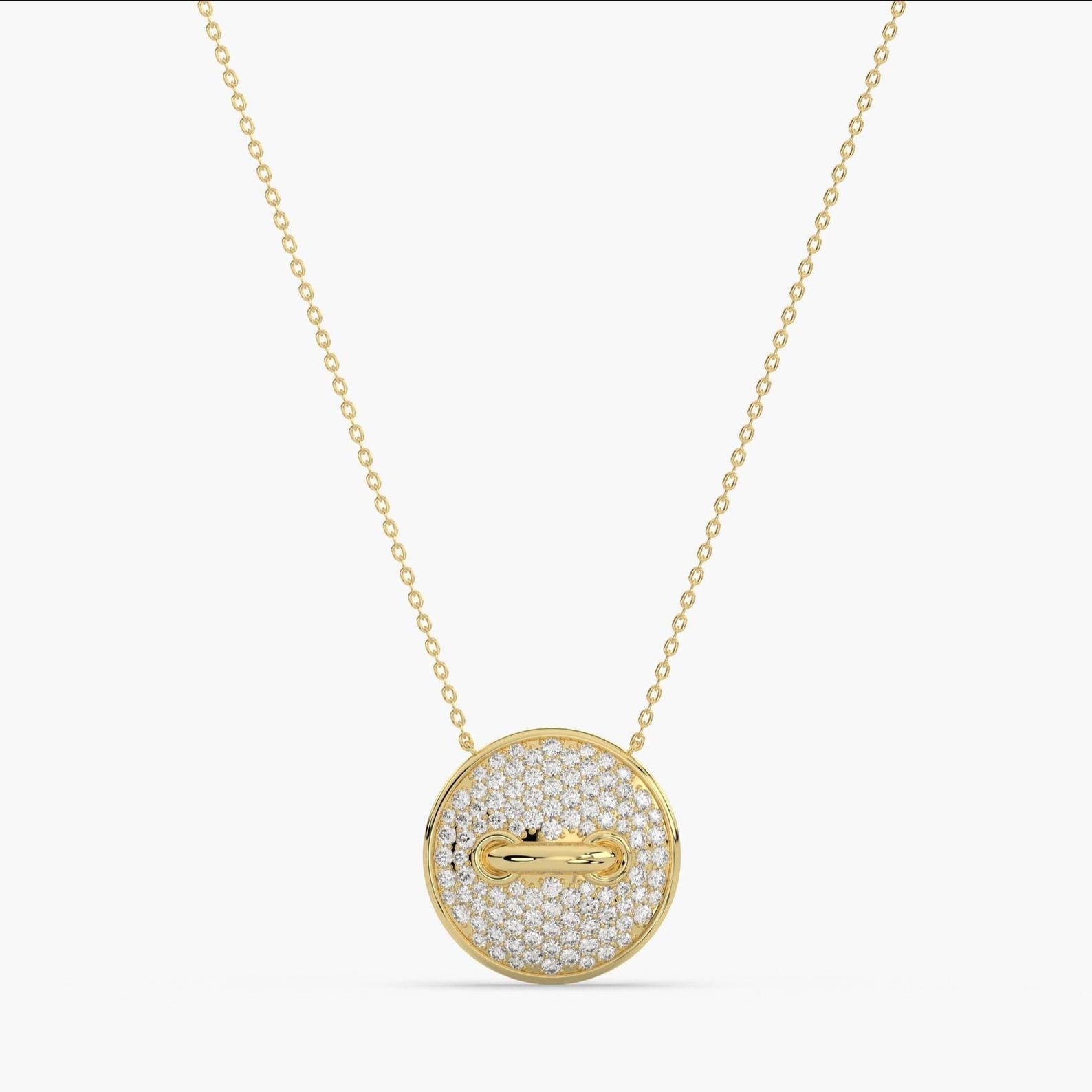 Eclipse Pavé Diamond Necklace