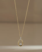 Elegant Drop Diamond Necklace