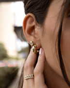 Emerald Cut Stud Earrings