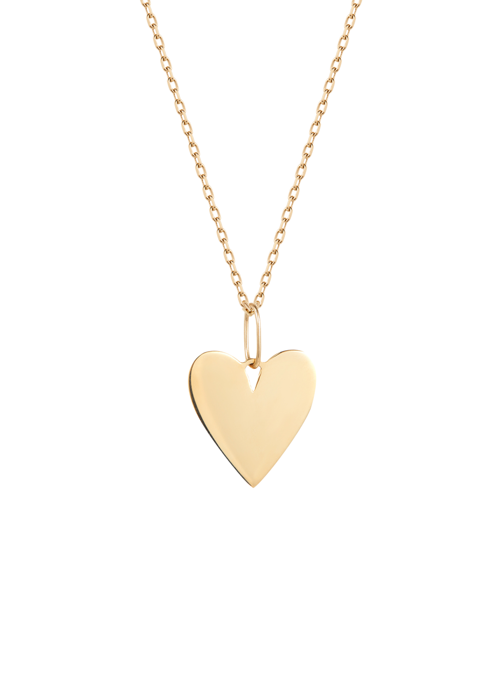Engravable Heart Pendant Necklace