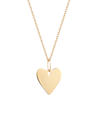 Engravable Heart Pendant Necklace