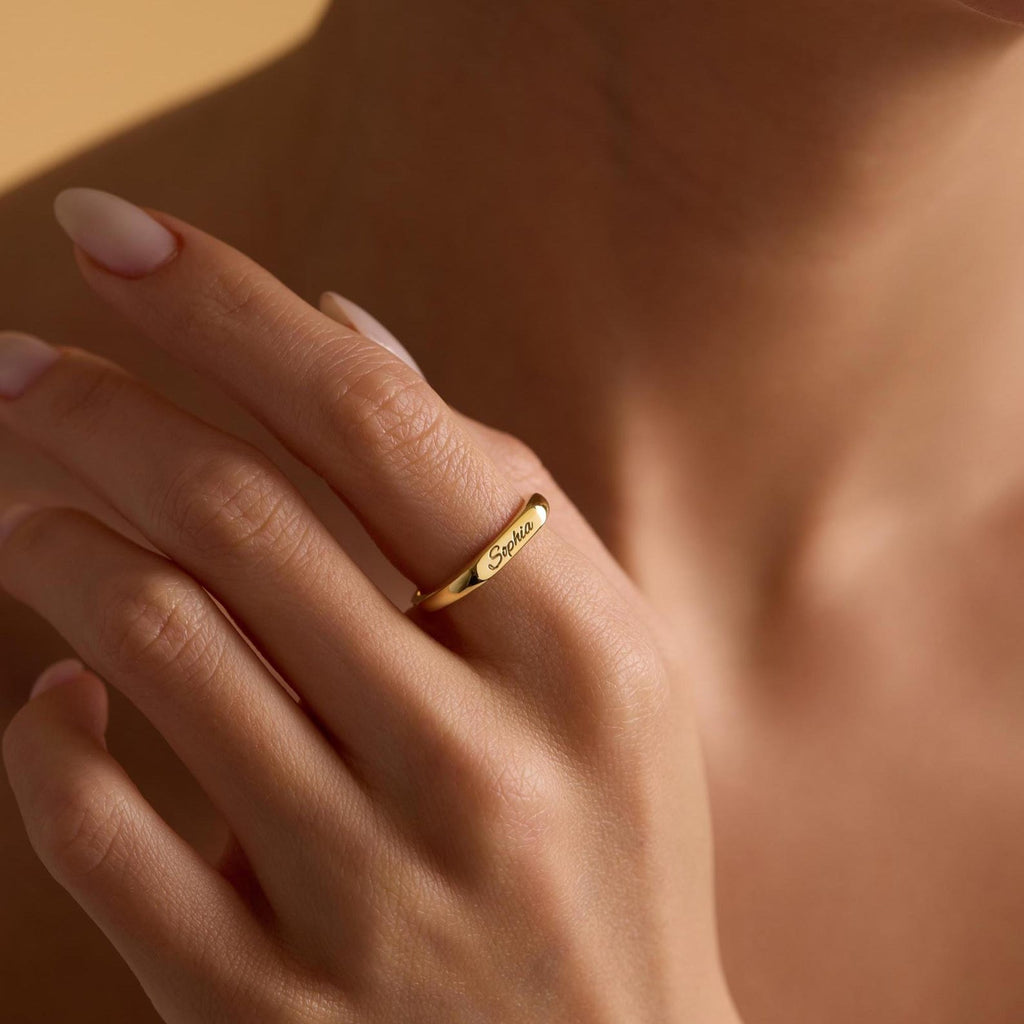Engraved Signature Ring