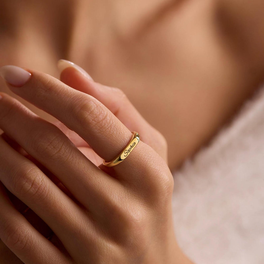 Engraved Signature Ring