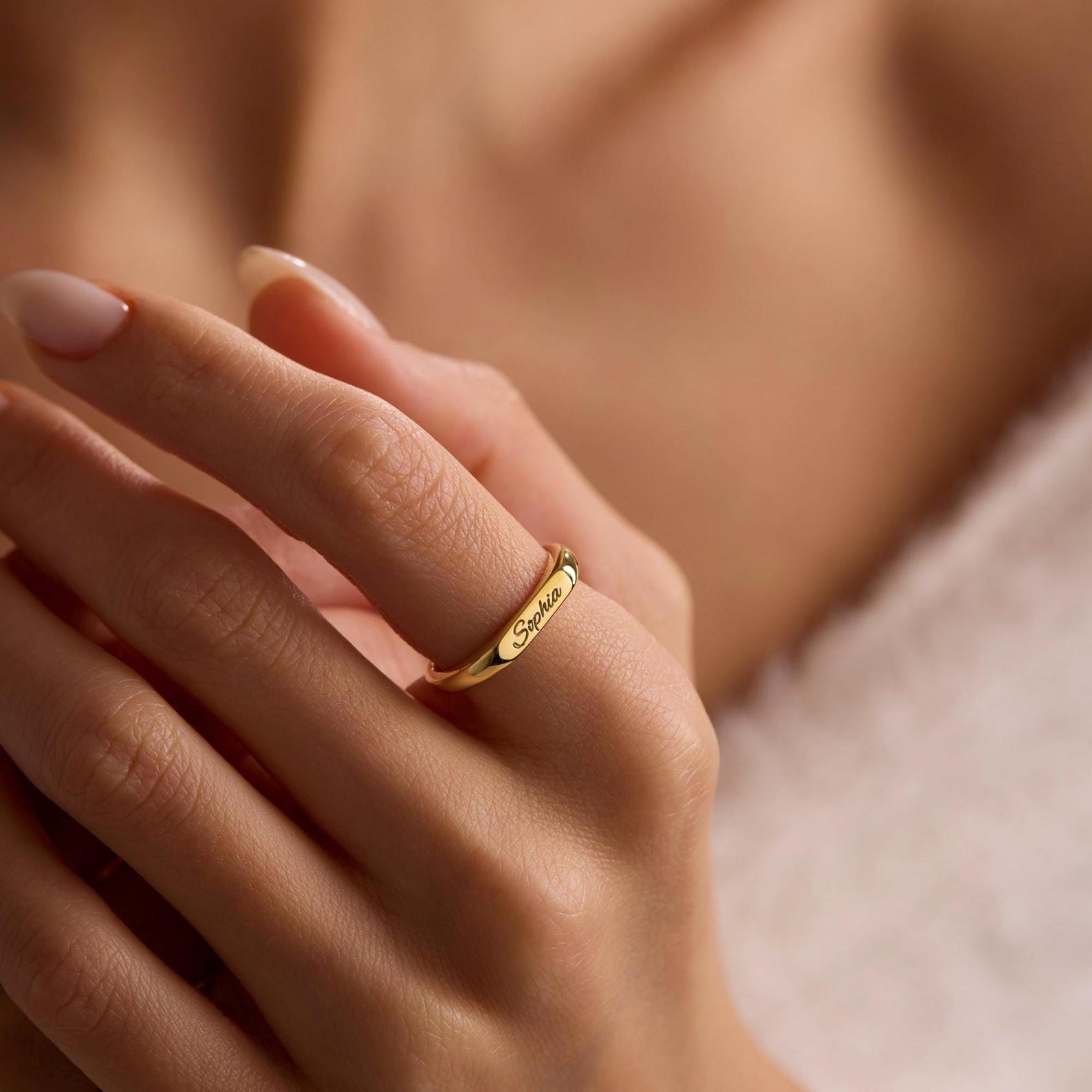 Engraved Signature Ring