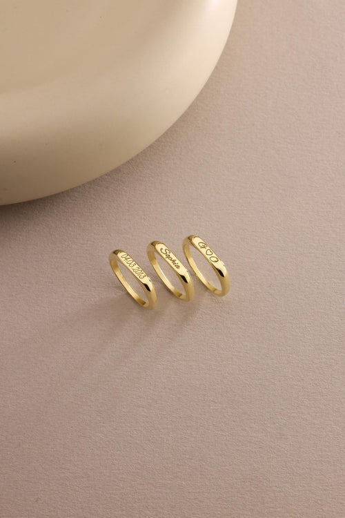 Engraved Signature Ring